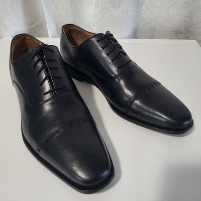 Curatore Alaimo Vero Cuoio Men's Leather  Oxford Dress Shoes Sz 13 Black Classic