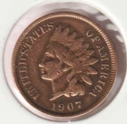 US Rare Old West 1907 Indian Head Penny Coin American Collection Shield Cent V88