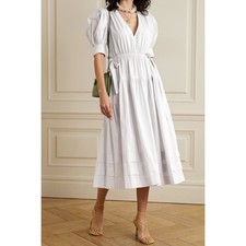 Ulla Johnson Imani Dress 100% Cotton Coquette Cottage Designer Retro Boho Sz 2