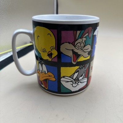 #N49- Looney Tunes Sakura Warner Bros 1994 Vintage Coffee Cup Mug Bugs Tweety