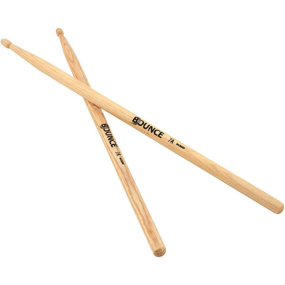 Барабанные палочки Bounce Hickory 7A с деревянным наконечником Schlagzeug NEU 1790₽