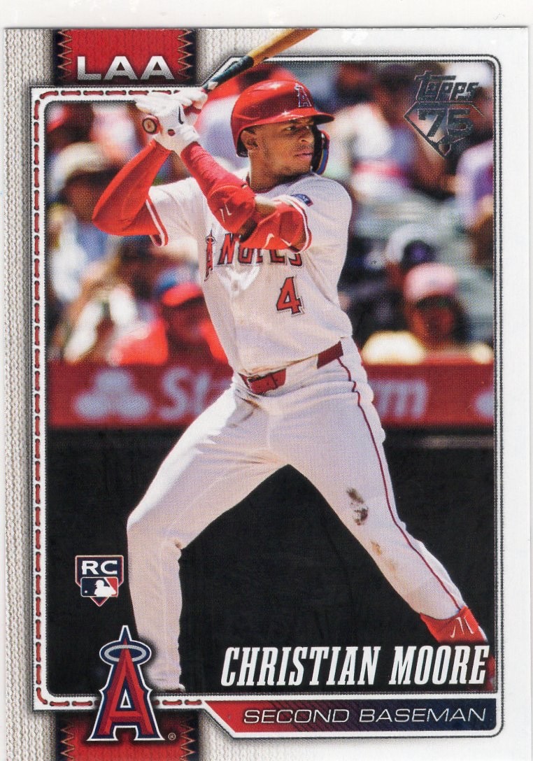2026 Topps Series 1 Christian Moore #147 Rookie Los Angeles Angels