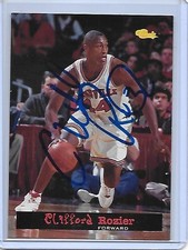 CLIFFORD ROZIER Basketball Card IP auto NBA rookie 1994 Classic Louisville . rookie card picture