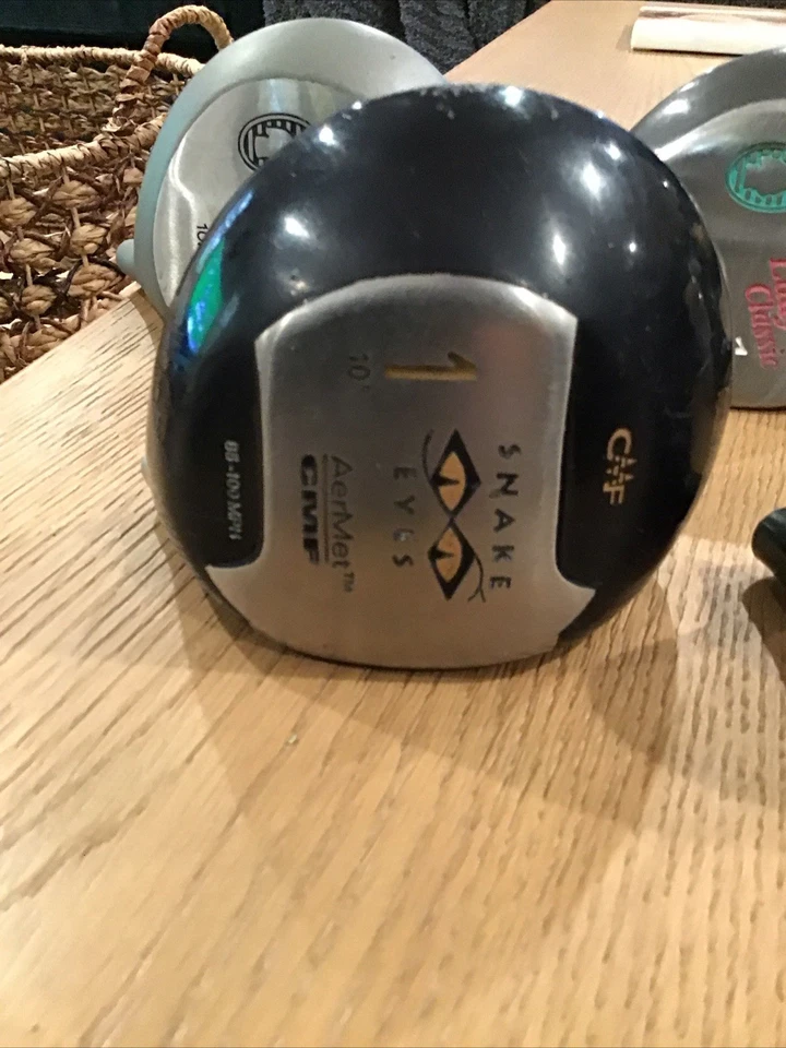 Lote de 6 palos de golf de metal para hacer palos de cabeza de conductor construcción ojos de serpiente pistola grande Foto 2 de 4