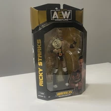 AEW Unrivaled Series 14 Ricky Starks #128 Action Figure w/ FTW Championship Belt