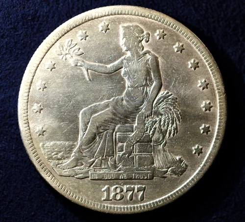 1877 S Silver Trade Dollar