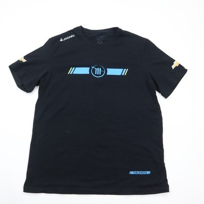 Trackhouse Racing T-Shirt Medium Black Jockey Double Sided Logo Sleeve Print