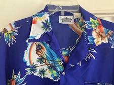 Vintage 60s Hawaiian Aloha Shirt Malihini Mens Large