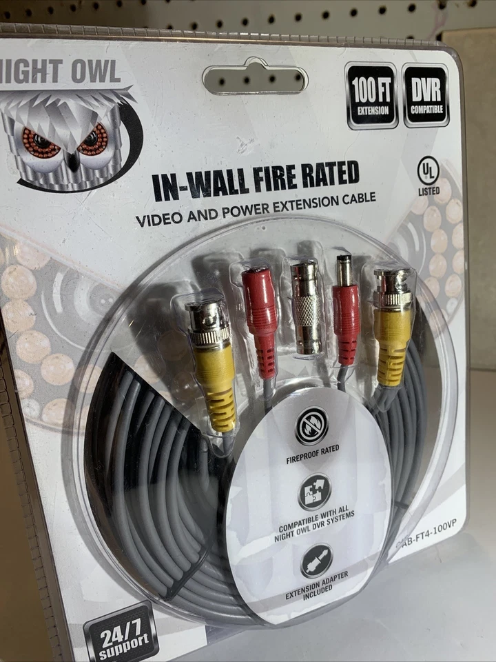 Night Owl Security CAB-24AWGG-100VP-A Standard Power/Video Extension Cable - Image 2 of 4