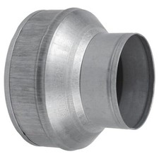 Inch Duct Pipe Adapter - Galvanized Steel HVAC Ducting Reducer for 6" to 4"