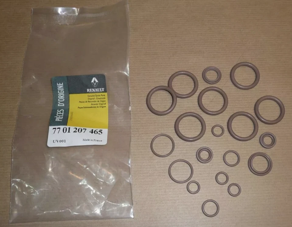 7701207465 KIT DE JOINTS DE TUYAUX DE CLIMATISATION RENAULT 7701207465 ORIGINAL - Photo 1/1