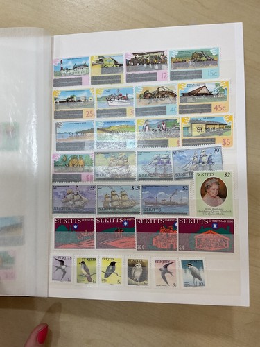 British Commonwealth stamps, St Kitts etc, MNH, 22 sides #z738 - 第 12/23 張圖片