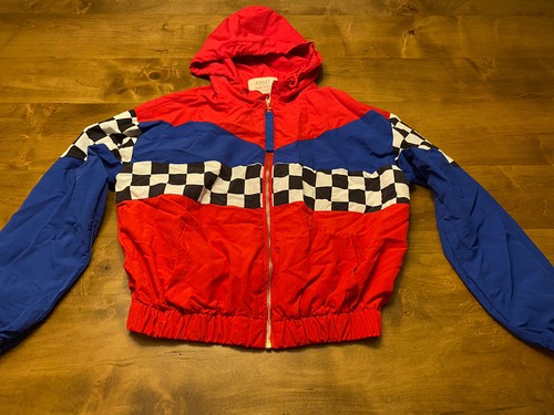 Red Checkered Jacket Womens Medium 