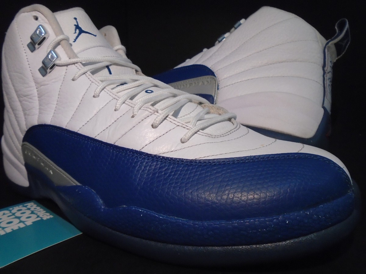 NIKE AIR JORDAN XII 12 RETRO WHITE FRENCH BLUE FLINT FIRE RED BRED