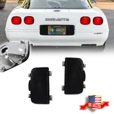 2PCS Smoked Lens Tailgate Reverse Backup Lights Lamps for 1991-1996 Corvette C4