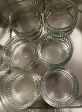 Small Jar Job Lot x 6 Glass Jars - Trinkets- Candle Holder - Wedding