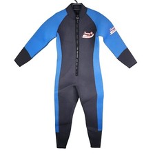 Youth Black Blue Tommy D Sports Neoprene Wet Suit Scuba Size S