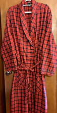 Saddlebred Sleepwear Plaid Flannel Robe 100 Cotton Mens Size 2XL/3XL