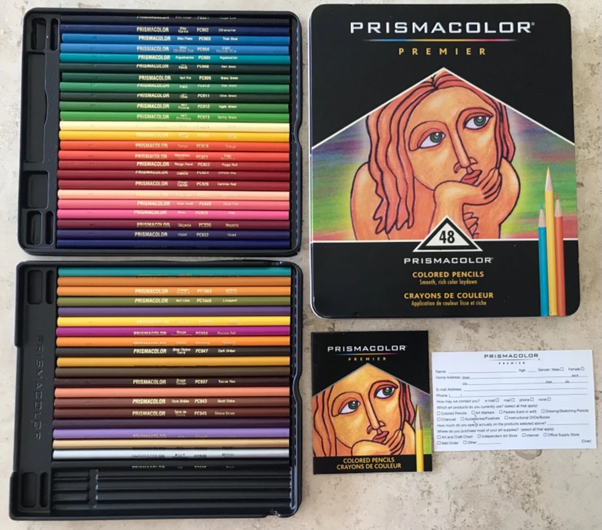 Prismacolor Premier Colored Pencils, Assorted Colors, 48/Box (3598t)