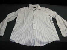 Banana Republic Dress Shirt Mens Size Large 16-16 1/2 gray  7786