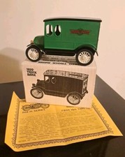 ERTL Scale Models 1920 Truck Bank "Henderson Motorcycle" Die-cast Harley