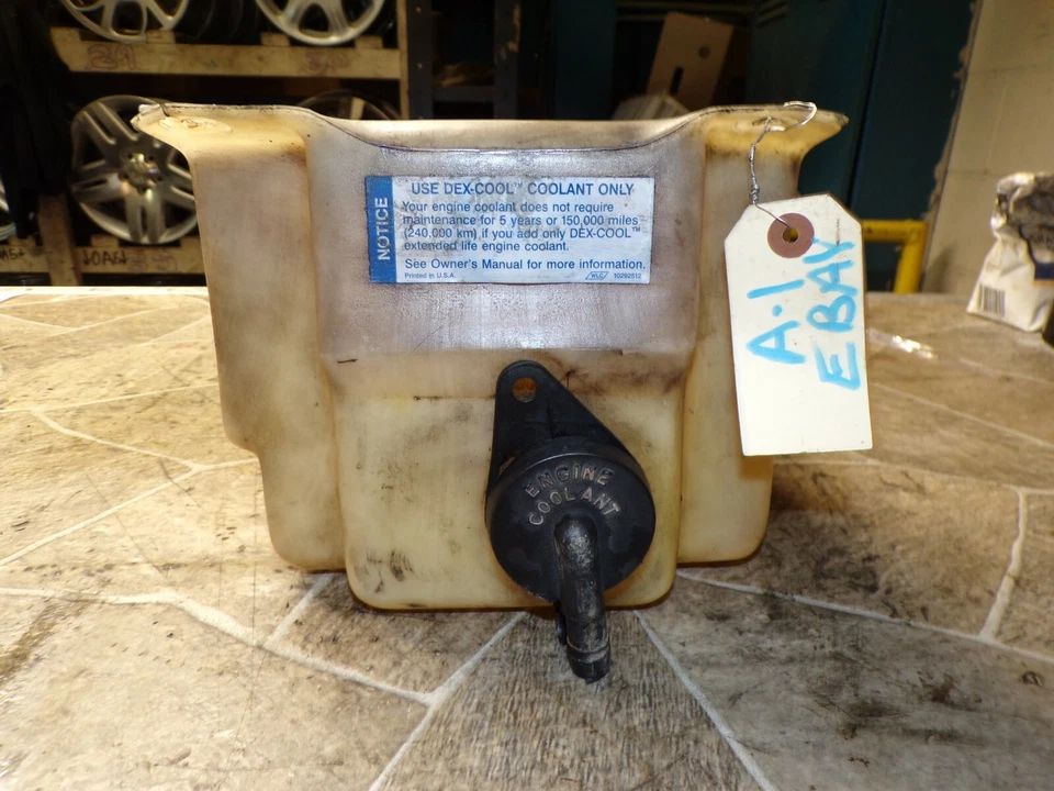 ☼1995-2000 CHEVY TAHOE 2000 GMC YUKON DENALI BOTELLA DE DEPÓSITO DE RECUPERACIÓN DE REFRIGERANTE Foto 4 de 4