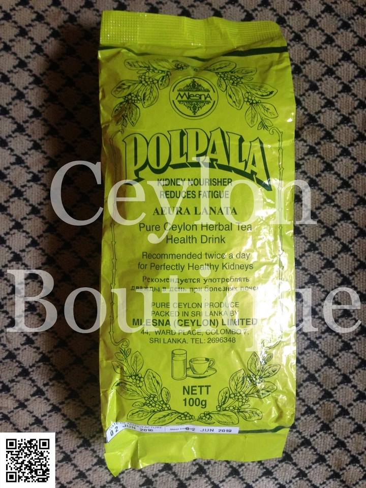 100 g Mlesna Polpala puro té de hierbas de Ceilán bebida saludable - Aerva lanata Foto 4 de 4