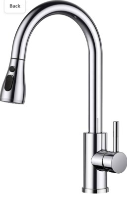 FORIOUS Küchenspüle Mixer Wasserhahn mit herausziehbarem Spray drehbar einhändig hoher Bogen