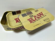 RAW Rolling Papers "MUNCHIES BOX" + Magnetic Tray Cover 6.9 x 10.8 x 3.6" (3 pc)