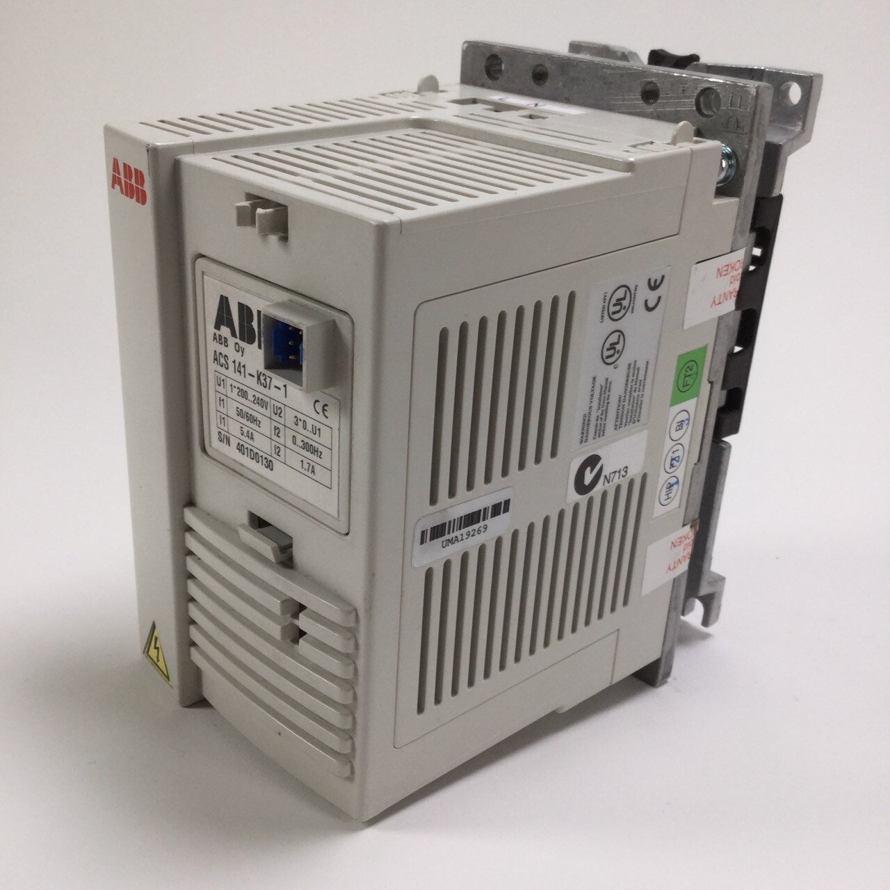 Abb ACS141-K37-1 Frequency Inverter Frequenzumwandler 200-240V 50-60Hz Used UMP