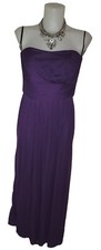 Y2K Alfred Sung Sz 10 Womens Purple Babydoll Strapless Goth Grunge Maxi Dress