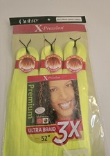 X-pression Expression Kanekalon Outre 3X Prestretched 52" GLOW NEON LEMON YELLOW