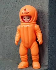Awesome Toy Astronaut Orange Version Vinyl Action Figures Model Toy H22CM(8.7in)