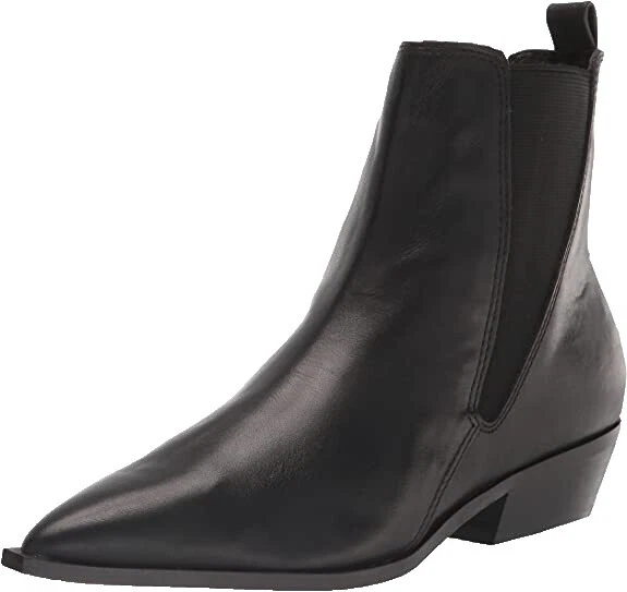 Parte superior de cuero de mujer Nine West Negro