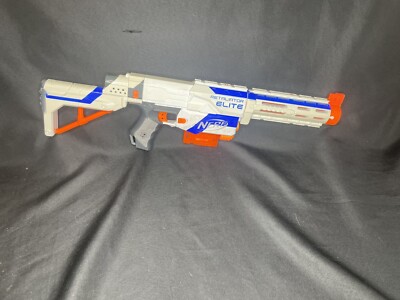 NERF N-Strike Elite Retaliator Blaster - 98696F01 White Tested Working