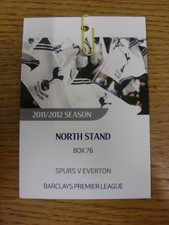 11/01/2012 Ticket: Tottenham Hotspur v Everton [North Stand Executive Box Pass]