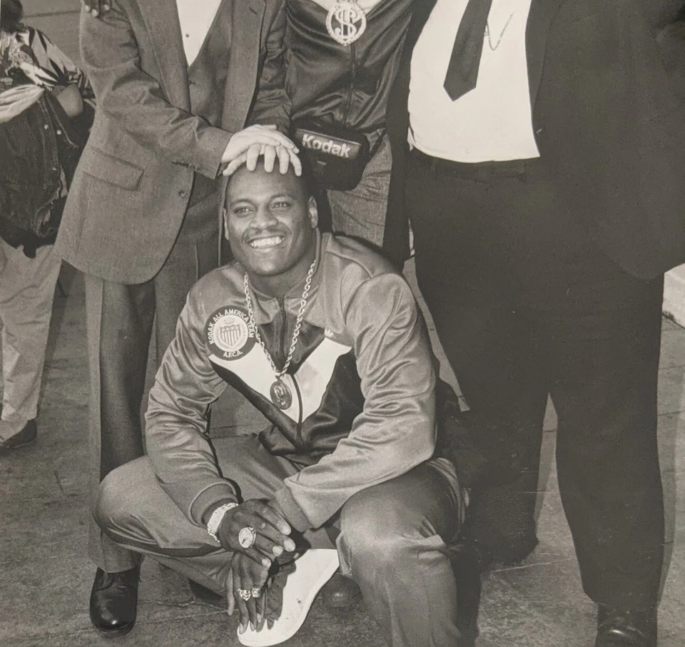 Deion Sanders PSA Type 1 - College All-American -original photo w/ Lorenzo White - Image 4 of 4