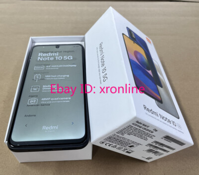 Unlocked Xiaomi Redmi Note 10 5G 128GB ROM 48MP Camera Phone 6.5'' Dual SIM