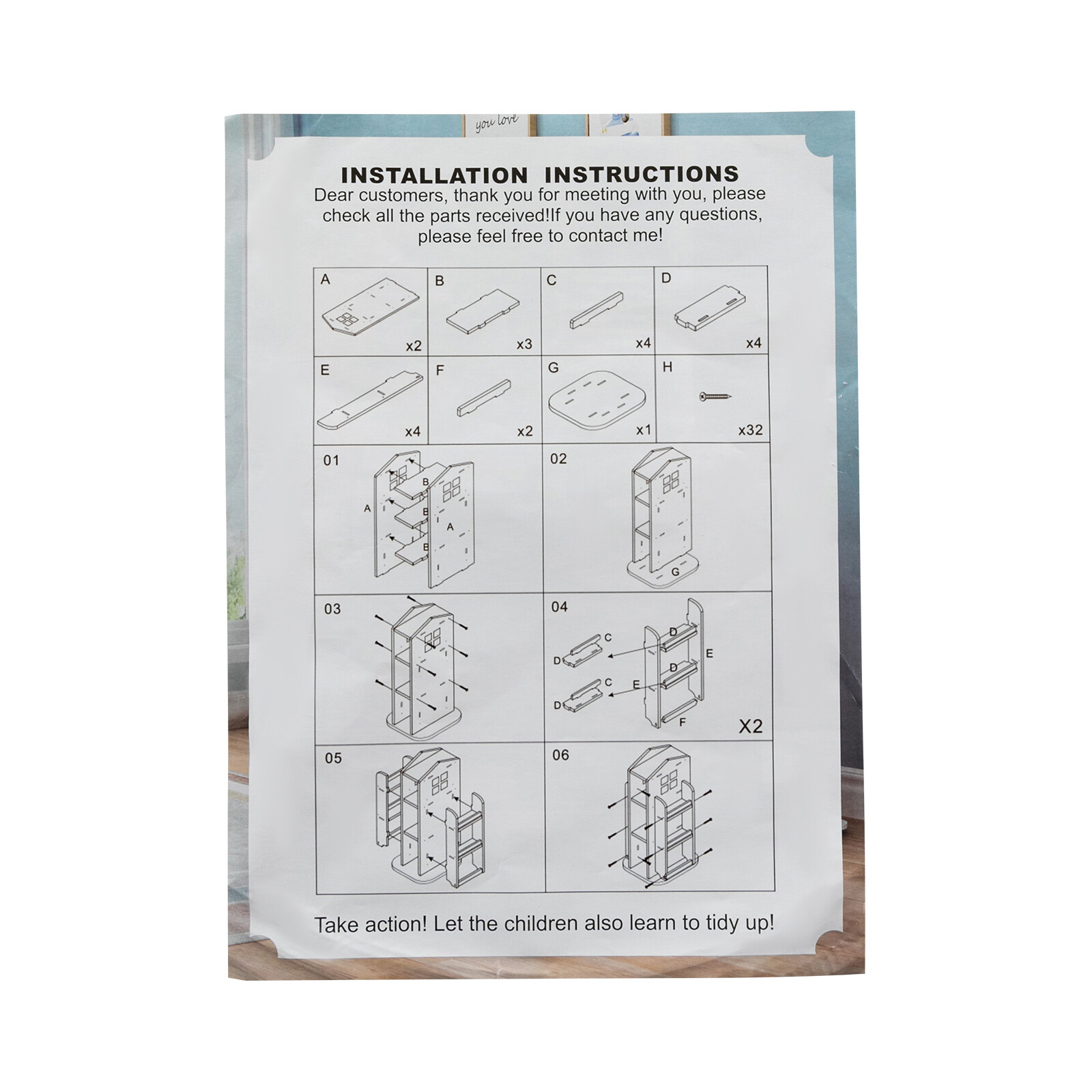 360° 4-Tier Rotating Bookshelf Freestanding Display Rack/ Bookcase Storage Shelf