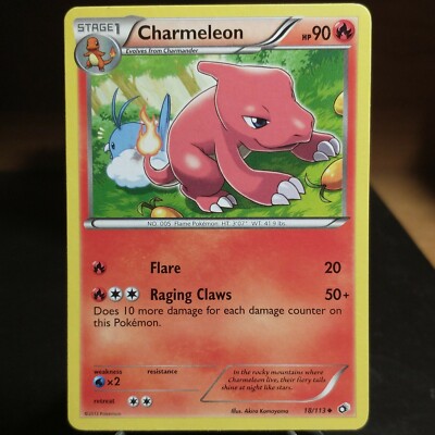 Charmeleon 18/113 LP/NM Legendary Treasures Black and White & Pokemon Card BW | eBay Charmeleon 18/113 LP/NM Legendary Treasures Black and White & Pokemon Card BW | eBay