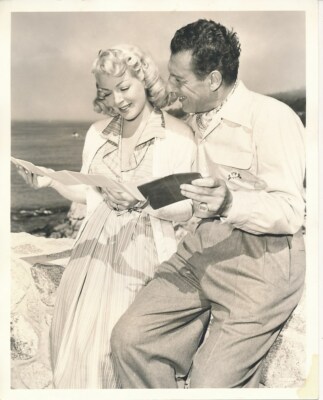 LANA TURNER EZIO PINZA Vintage 1950 CANDID Location Set MR IMPERIUM MGM DW Photo