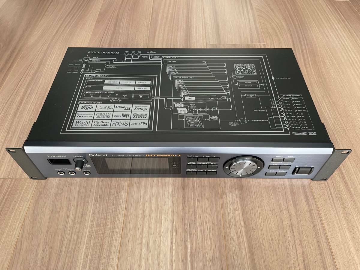 Roland Integra-7 SuperNATURAL Sound Module Rack Mount Good Roland Integra-7 SuperNATURAL Sound Module Rack Mount Good