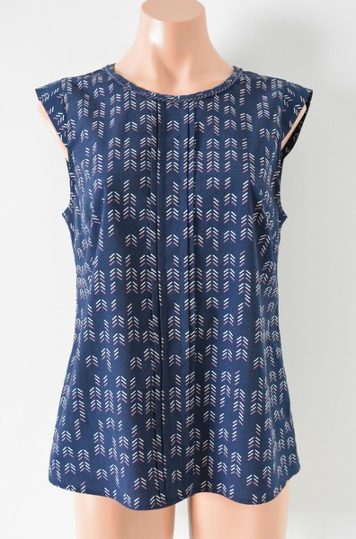 Tokito Top Womens 10 blue Pink Purple sleeveless blouse