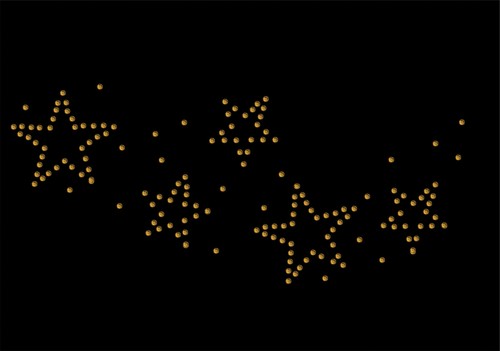 2x Star Lace Iron On Rhinestone Transfer Crystal Hotflix t-shirt applique patch - Picture 9 of 13