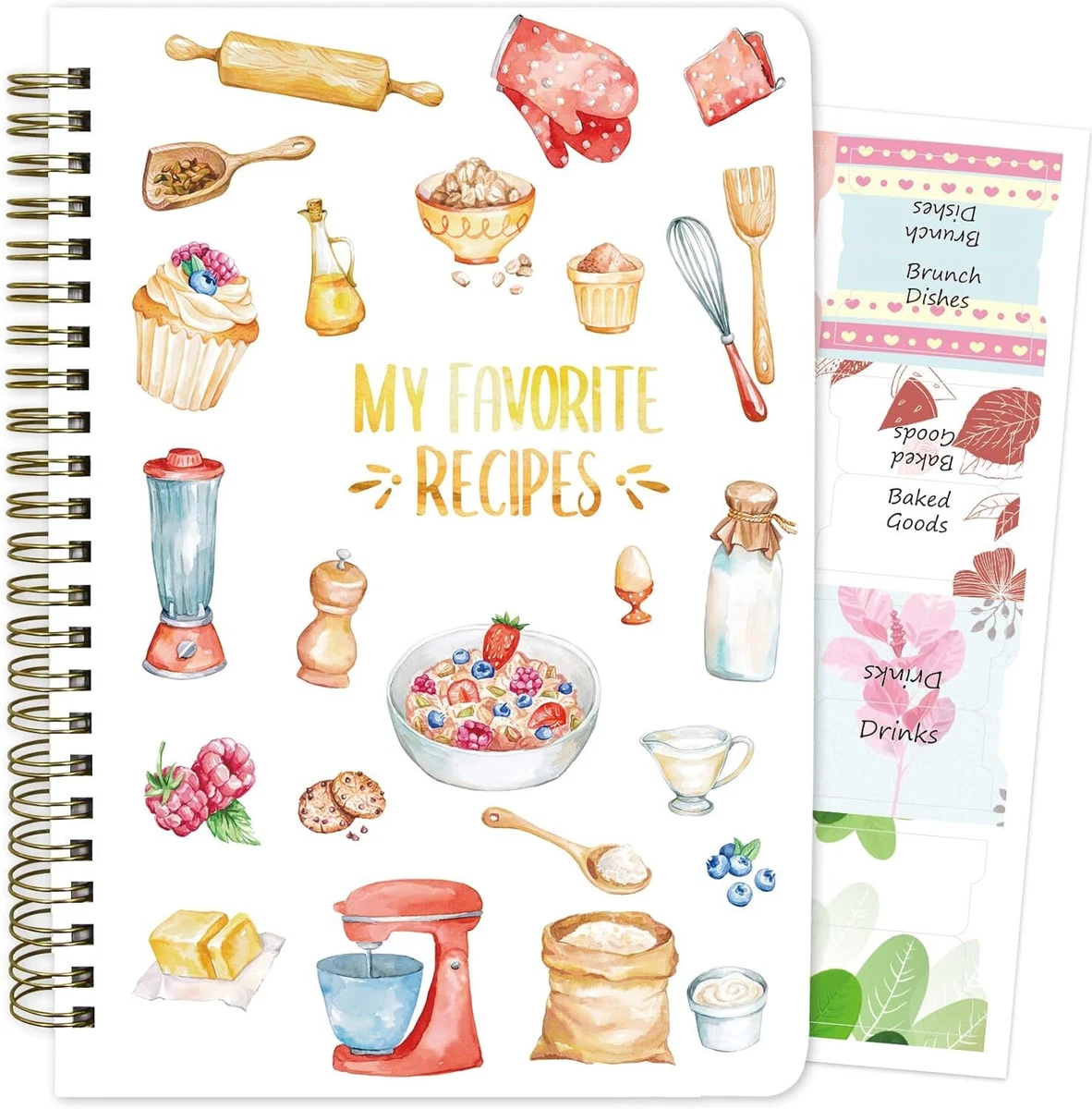 My favorite recipes: Great blank recipe book to write your