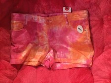 NWT TG Total Girl Shortie Plus Shorts girls sizes 14, 16, or 18 1/2 pink orange