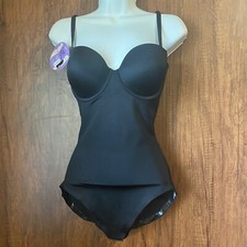 Spanx Suit Your Fancy Strapless Cupped Bodysuit Black Medium 10205R - NWT