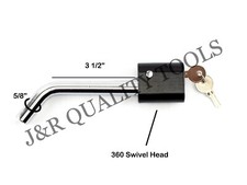 5/8" LOCKING HITCH PIN KEY LOCK PADLOCK 2 2-1/2 Inch Receiver for Trailer Truck