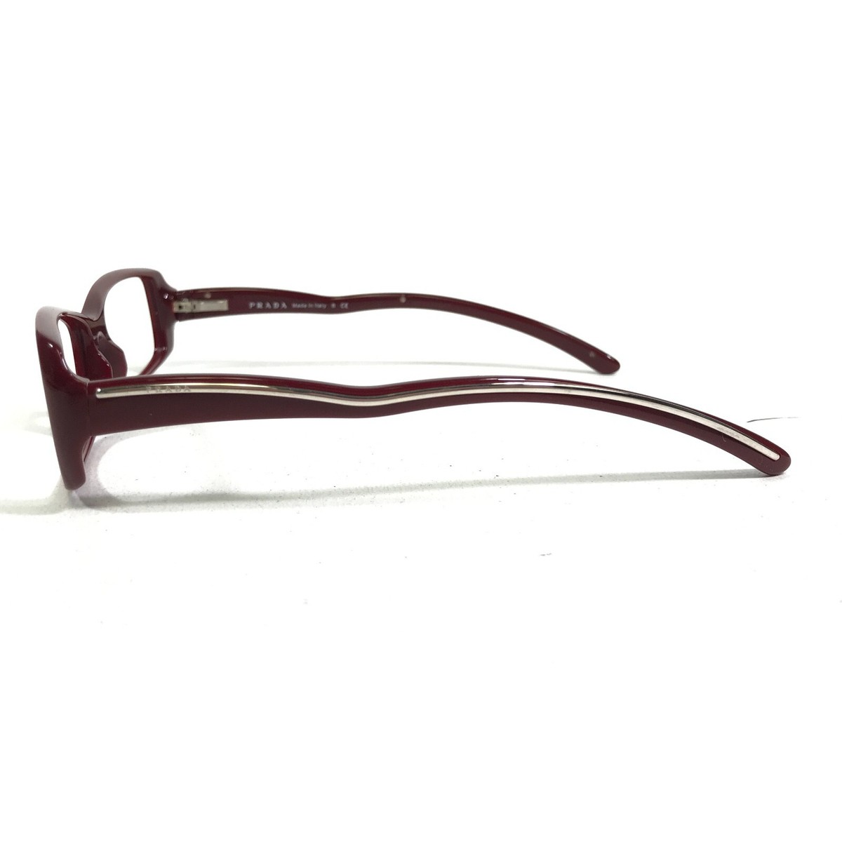 Prada Eyeglasses Frames VPR 06M ZXK-1O1 Burgundy Red