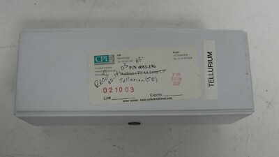CPI International 4081-156 hollow cathode lamp Tellurium (TE) AA lamp 1.5''